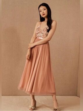 Bldhn X Anthropologie Clementine Embroidery Dress